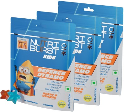 Nutriburst Minions Defence Dynamo Kids Gummies(3 x 10 No)