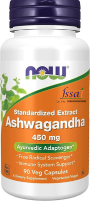 Now Foods Ashwagandha 450 mg(90 Capsules)