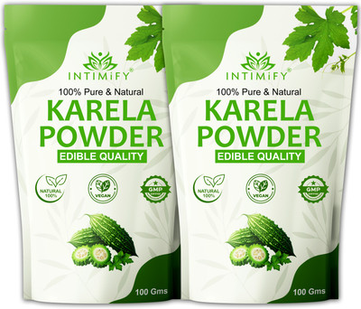 INTIMIFY Karela Powder | For Diabetes Control | Cleanse Liver | Support Heart Health |(2 x 100 g)