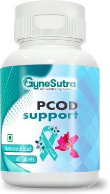 GYNESUTRA Herbal supplement for PCOD PCOS support| Relief From Delayed Irregular Periods(60 Tablets)
