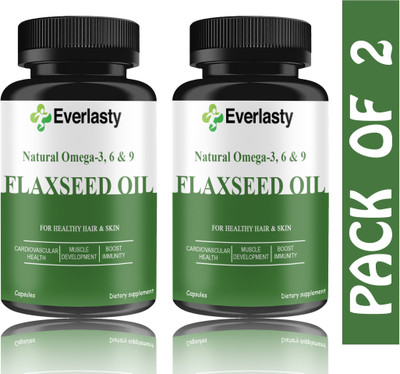 Everlasty Flaxseed extract Capsules Omega 369 (H197)(2 x 60 Capsules)