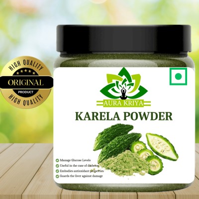 Aura Kriya Pure Karela Powder - For Maintaining Blood Sugar Level | Karela Powder for Sugar(400 g)