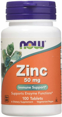 Now Foods ZINC GLUCONATE 50mg 100 TABLETS(100 No)
