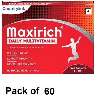 CountryLink Maxirich Capsules (10 * 6) (Pack Of 6 Strip )(6 x 10 Capsules)