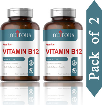 Nutrous Plant Based Vitamin B12 Tablets (S225)(2 x 60 Tablets)