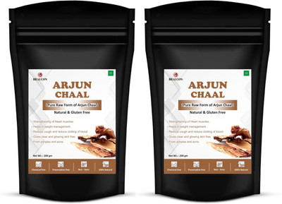 BRALCON Raw Arjun Chaal - 100g(Pack of 2)| Terminalia Arjuna | Arjun bark/Chaal(2 x 100 g)