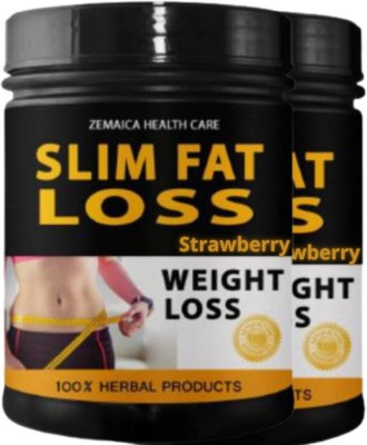 hindustan herbal Slim Fat Loss, Weight Loss, Body Fat Control, Flavor Strawberry, Pack of 2(2 x 50 mg)