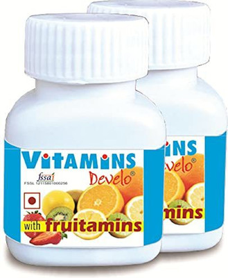DEVELO Multivitamin capsules with fruits and veggies extracts(2 x 30 Capsules)