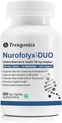 Trexgenics Nurofolyx-Duo Choline-Inositol 750mg Complex (60 Vcaps)