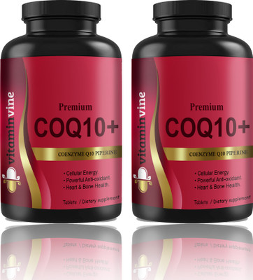 Vitaminvine 120mg Coenzyme Q10 Tablets with Piperine (G239)(120 Tablets)