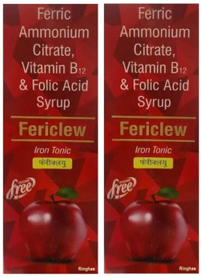 RINGHAS SUGAR FREE FERICLEW IRON TONIC SYRUP PACK OF 2(2 x 200 ml)