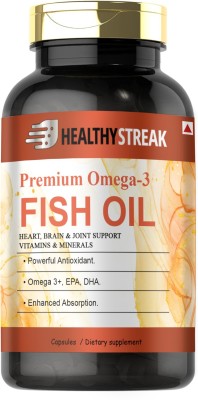 Healthy Streak Fish Oil (Triple Strength) With 1000Mg Omega 3 (H54)(30 Capsules)