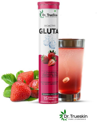 Dr. Trueskin Bioactive Gluta Fizzy (Strawberry Swirl) Antioxidant Daily Skin Care(15 Tablets)