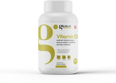 GLIMLACH (2000 IU), For Immunity and Muscle Strength(50 Capsules)