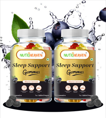 NUTRI HEAVEN Gummies,Reduces Stress Level,Support Better Sleep(2 x 30 No)