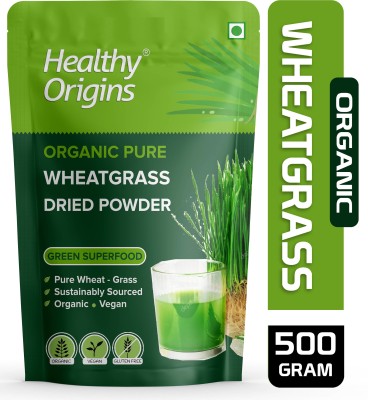 Healthy Origins Wheat Grass Powder for Weight Loss-Super Food Dietary Supplement-500gram(500 g)