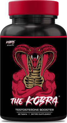Kobra Labs Testosterone Booster For Men, Strength, Stamina & Muscle Growth Supplement(30 No)