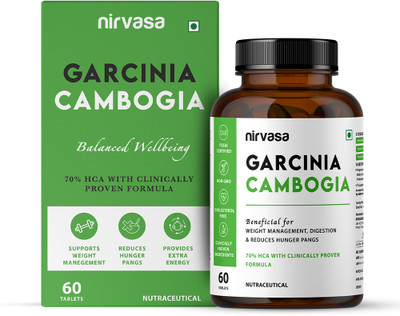 Nirvasa Garcinia Cambogia Tablets For Weight Loss with Green Tea(2 x 60 No)