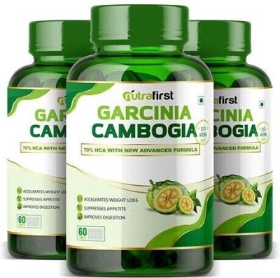 NutraFirst Garcinia Cambogia Tablets with Green Tea for Weight Loss(3 x 60 Tablets)