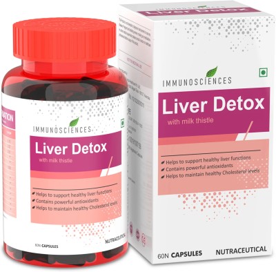 IMMUNOSCIENCES Liver Detox Capsules - Support Liver Health & Cleanse Naturally For Men & Women(60 Capsules)