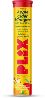 The Plant Fix Plix Apple Cider Vinegar 15 Effervescent Tablet with mother Mango(15 Tablets)