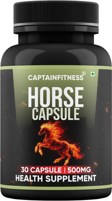 CaptainFitness Horse Capsule| Energy, Strength & Stamina-(66)(30 Capsules)