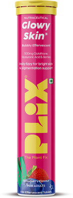 The Plant Fix Plix Glutathione Skin Glow Effervescent Tablet 500mg for Clear & Youthful Skin(15)