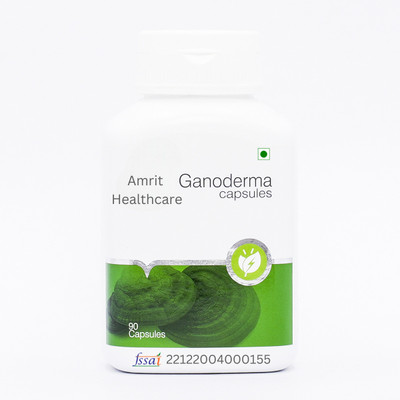 Amrit Healthcare Ganoderma (Natural cleanser of our body)(90 Capsules)