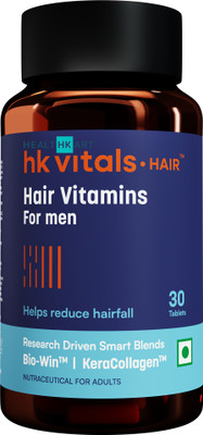 HEALTHKART HK Vitals Hair Multivitamin with DHT Blockers & Biotin, Helps Reduce Hair Fall(30 Capsules)