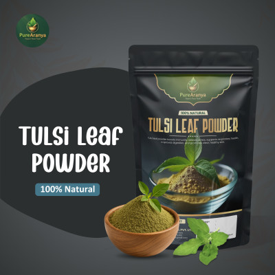 PureAranya Tulsi Leaf Powder Boosts Immunity Skin Health & Supports Joint & Bone Health(100 g)