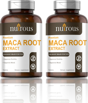 Nutrous Maca Root Tablets Enriched with Maca Root Extract (D256)(2 x 60 Tablets)