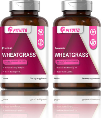 Fitvito Wheatgrass 800 mg Tablets (S276)(2 x 60 Tablets)