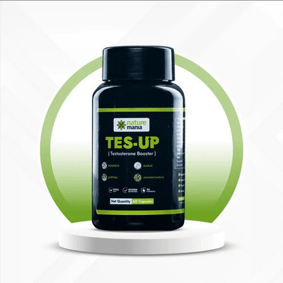 NATURE MANIA TES-UP | Testosterone Booster For Men, Testo Booster Power Support Supplement(60 Capsules)
