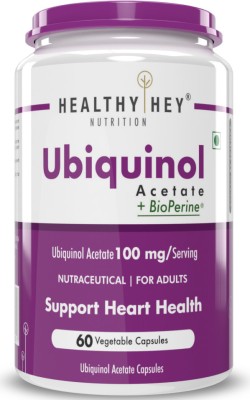 HealthyHey Nutrition Ubiquinol - Acetate - 60 Veg Capsules(100 mg)
