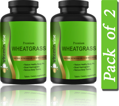 Vitaminvine Wheatgrass 800 mg Tablets (G229)(2 x 60 Tablets)