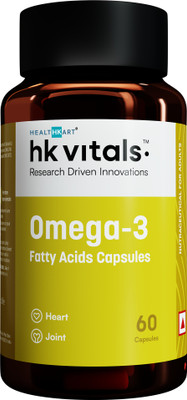 HEALTHKART HK Vitals Omega 3 Fatty Acids Soft Gelatin Capsules(60 No)