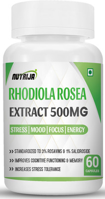 NutriJa Rhodiola Rosea Extract 500mg -(120 Capsules)
