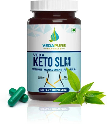 vedapure naturals Keto Slim Advanced Weight Loss Supplement Fat Burner -1000 mg(60 Capsules)