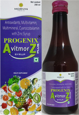 Progenix VITMOR MULTIVITAMIN & ANTIOXIDANT SYRUP WITH VITAMIN B12,ZINC FOR DAILY WELLNESS(200 ml)
