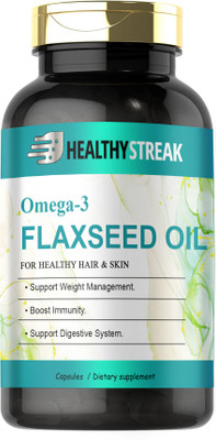 Healthy Streak Flaxseed extract Capsules Omega 3 (G102)(60 Capsules)