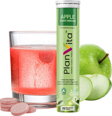 PLANVITA Effervescent Tablet with mother,Vit B6 & B12 for weight loss(15 Tablets)