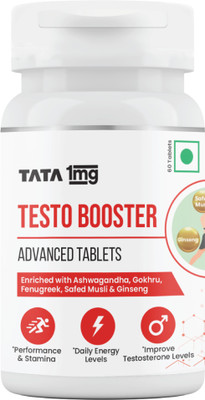 TATA 1mg Testosterone Booster Advanced Tablet, Supports Strength & Stamina, For Men(60 Tablets)