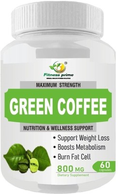 Fitness Prime Green Coffee Extract for weight loss Men and Women 60 capsule (Pack of 1)(800 mg)