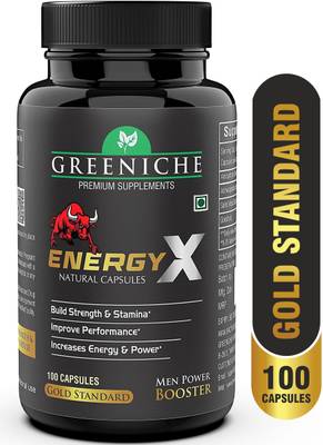 Greeniche 100% Ayurvedic Energy X for Drive, Stamina, Power & Timing for Men