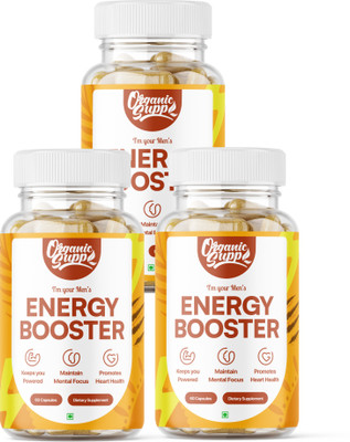 OrganicSupp Men’s Energy Booster Natural Stamina & Strength Supports Performance & Vitality(3 x 60 Capsules)