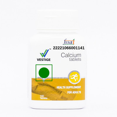 VESTlGE Vestige Calcium Tablets for Joint Pains, Bone Health & Cervical Pains, 100 Count(100 g)