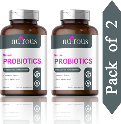 Nutrous Probiotic Supplement 30 Billion Cfu Tablets (G215)(2 x 60 Tablets)