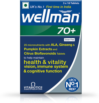 wellman 70+ Multivitamin Health Supplement For Men(30 Tablets)