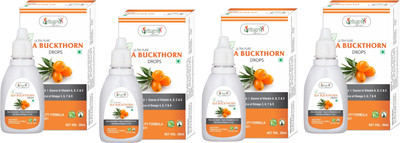 Vringra Sea Buckthorn Drops-Immunity Booster-Multivitamin-Himalayan Berry Extract(4 x 30 ml)