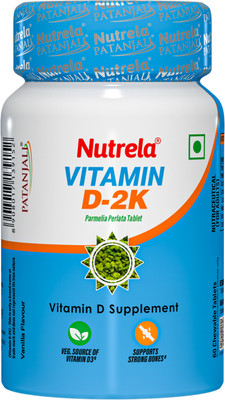 NUTRELA Vitamin D-2K Chewable Tablets By(60 Tablets)